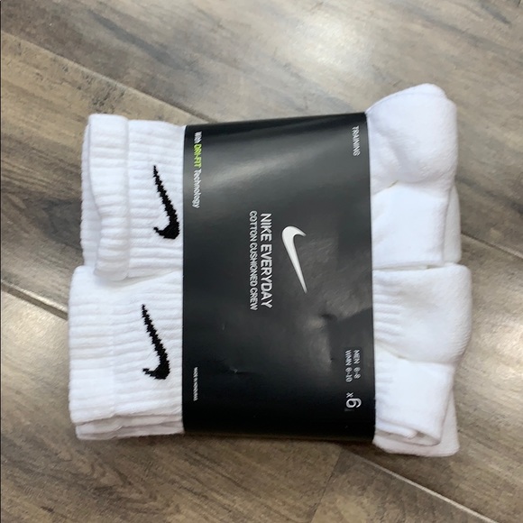 NIKE EVERYDAY COTTON CUSHIONED CREW WMNS SOCKS - Picture 6 of 16